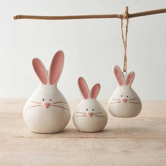 Décoration en forme de lapin, 7,5 cm