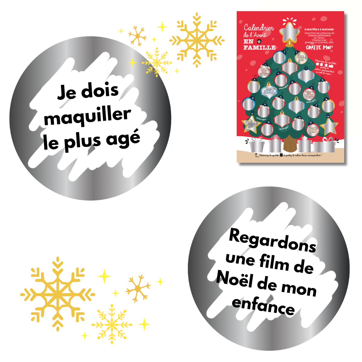 Calendrier de l’Avent défis en famille avant Noël