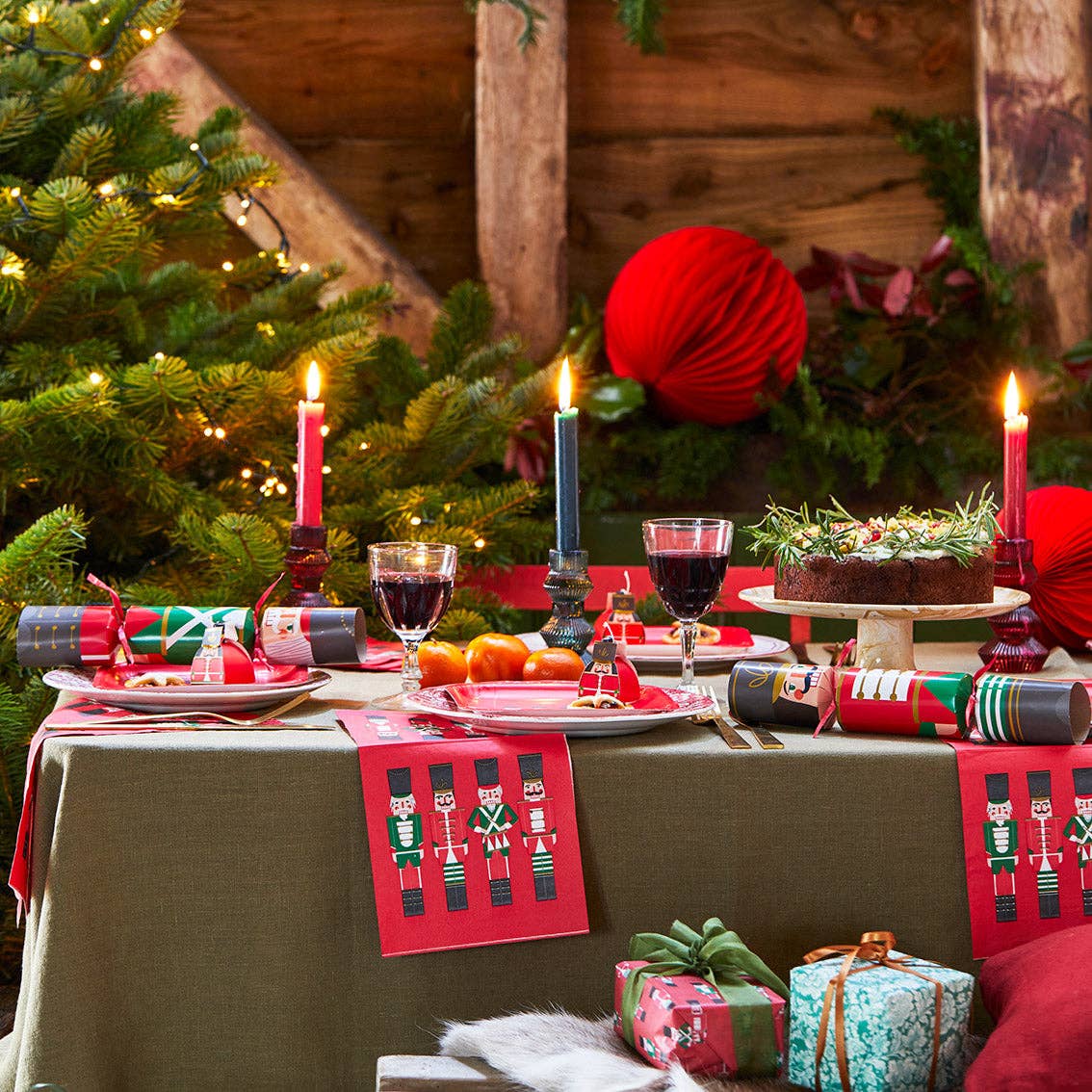 Serviettes en papier Casse-noisette botanique - Pack de 20