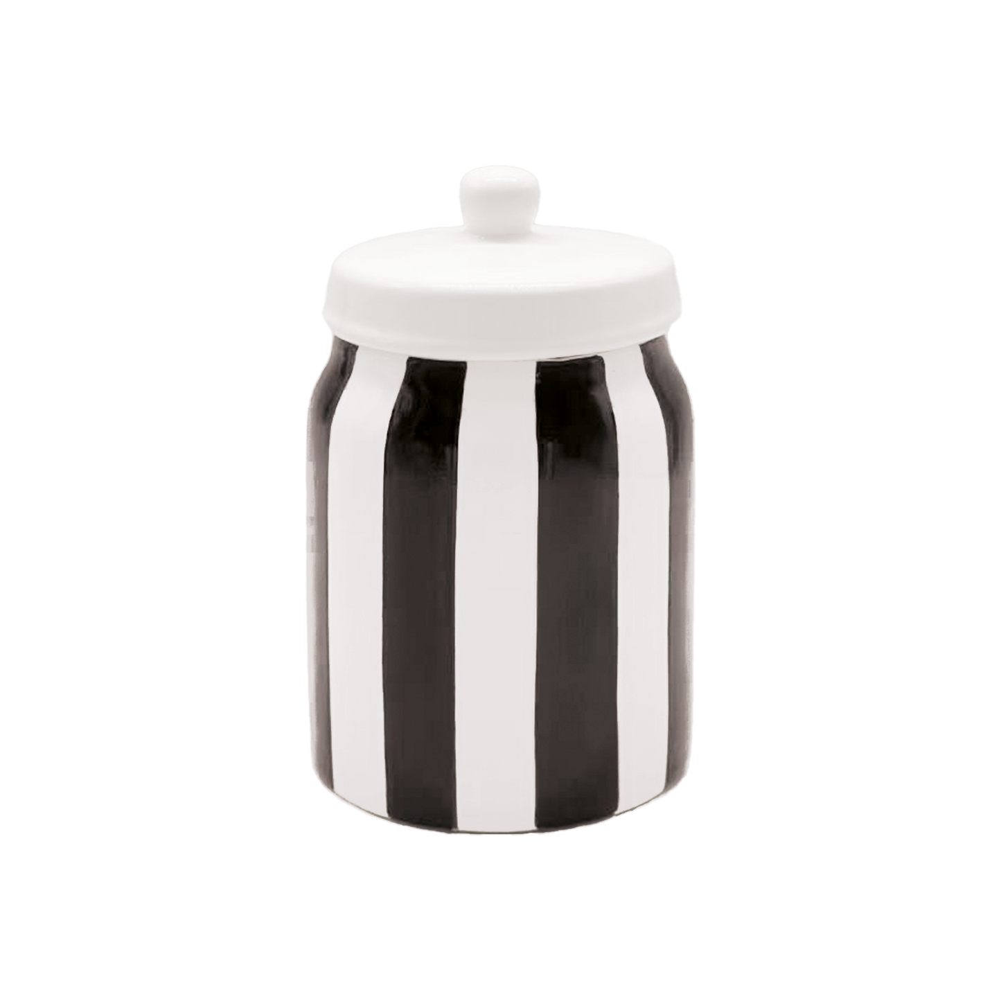 Boîte pot rayure noir L10,5 P110,5 H16,5cm