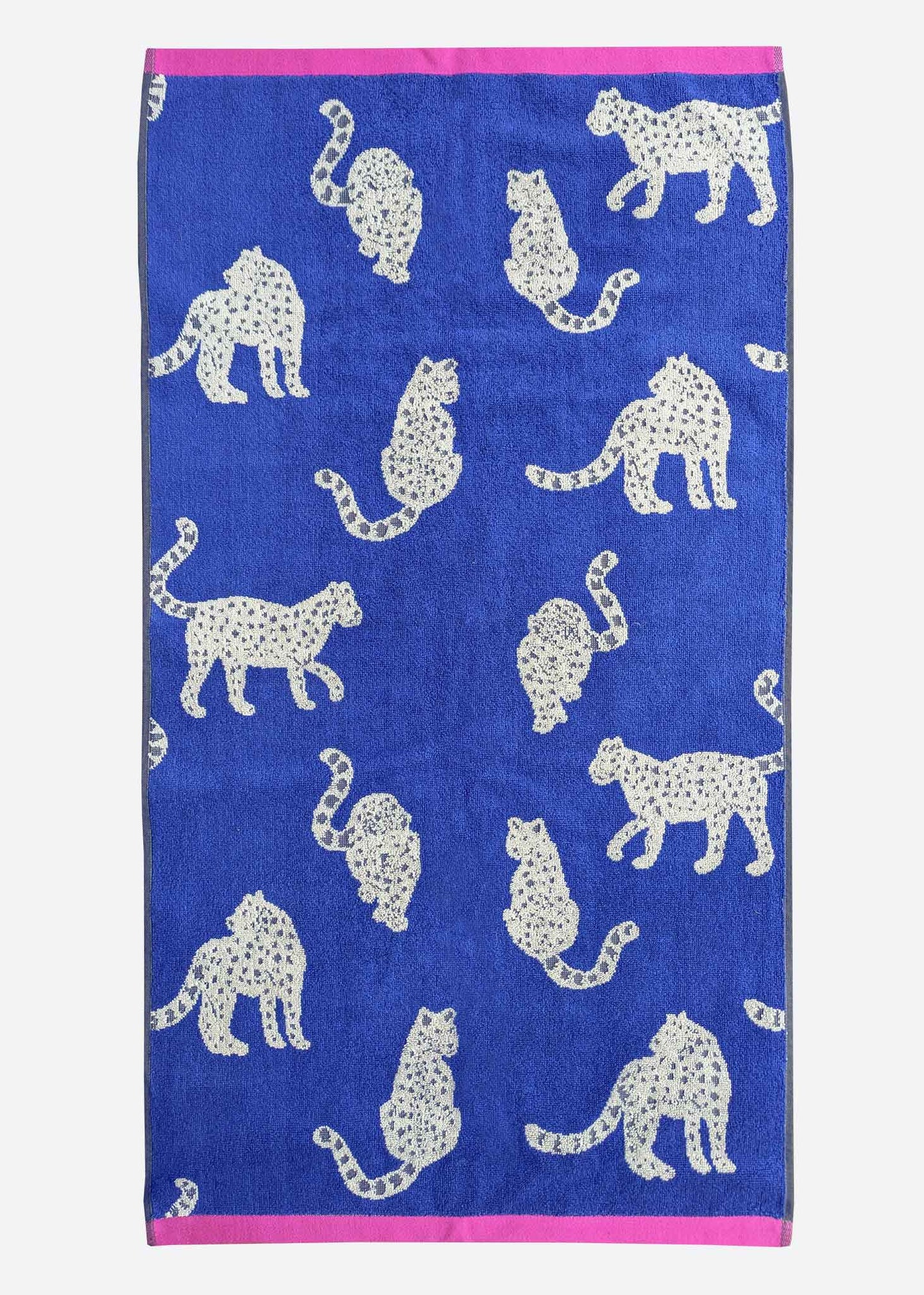 Serviettes en coton biologique avec motifs léopards des neiges