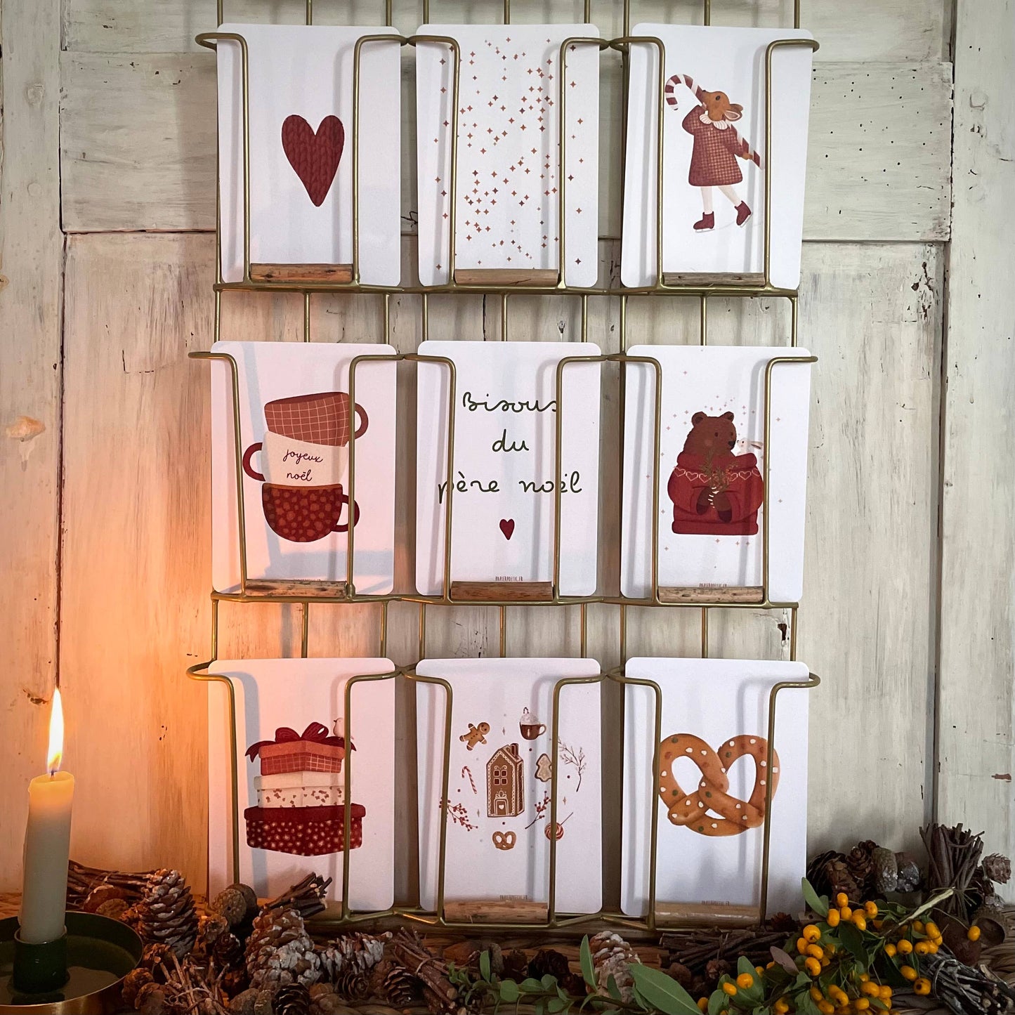 Carte Postale / Card "Bisous du père Noël"