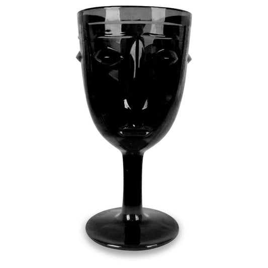 Verre à pied Visage noir