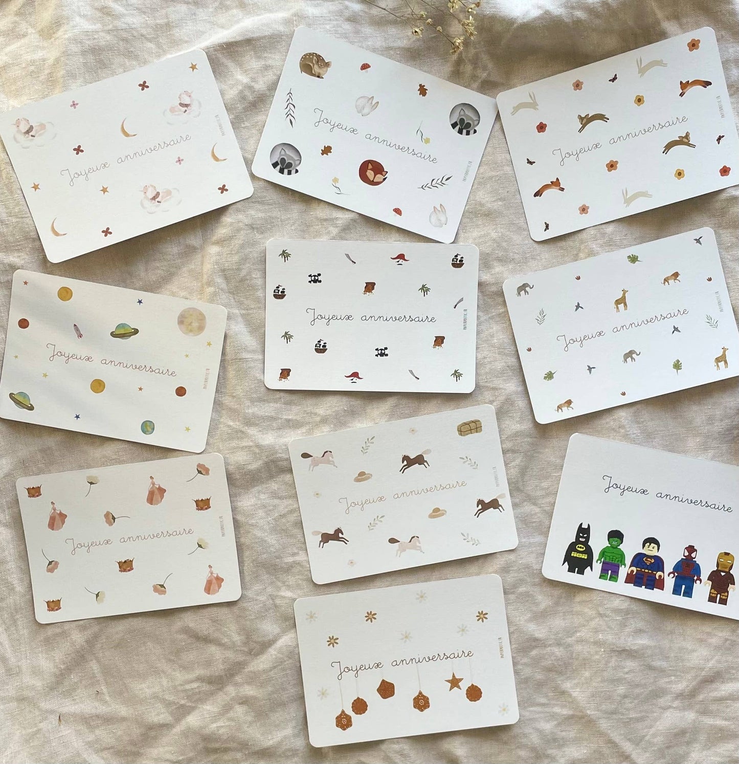 Carte Postale / Card "Anniversaire Super-Héros"