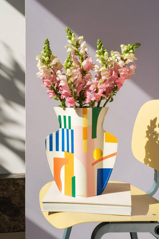 Vase à fleurs en papier Emporio | Cadeau design