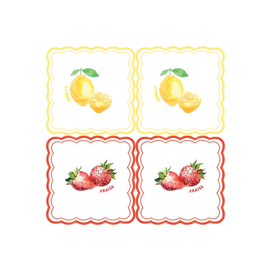 Serviette papier fraise citron x20