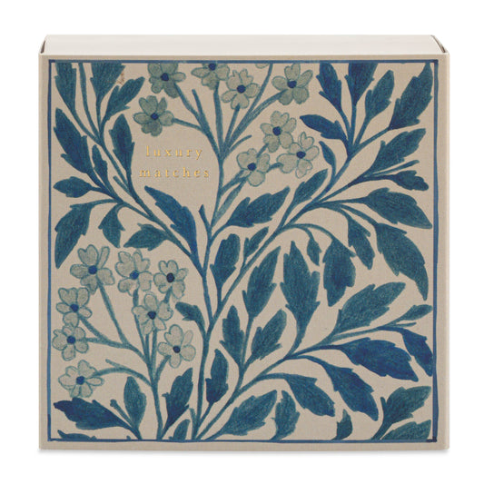 Blue Floral | Square - Allumettes de sécurité