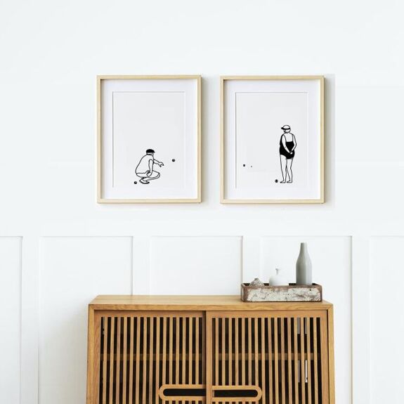 Affiches - Le couple de boulistes