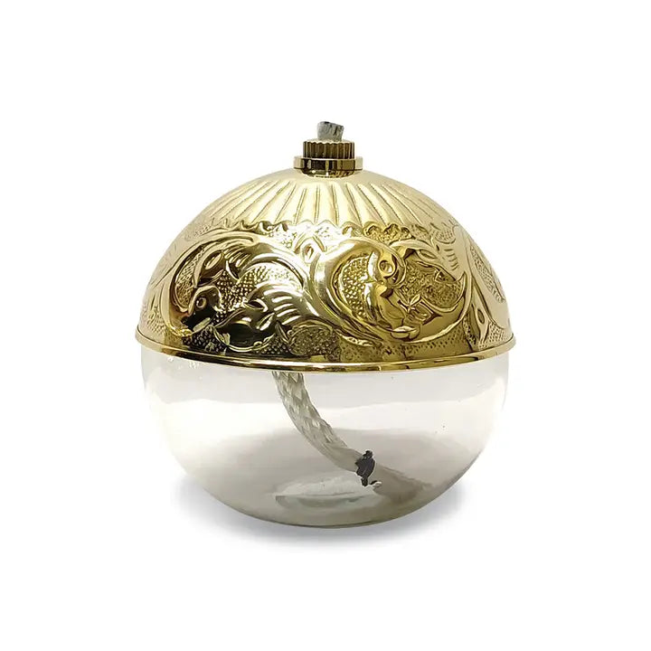 Lampe À Huile Dorée Léa