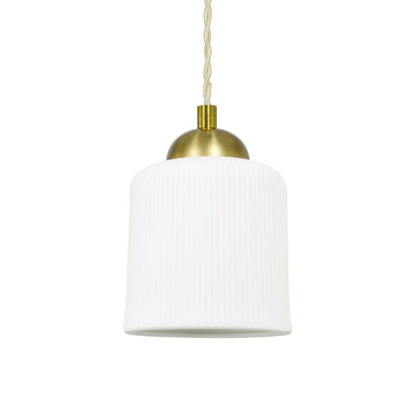 Suspension en céramique blanc mat Mutti