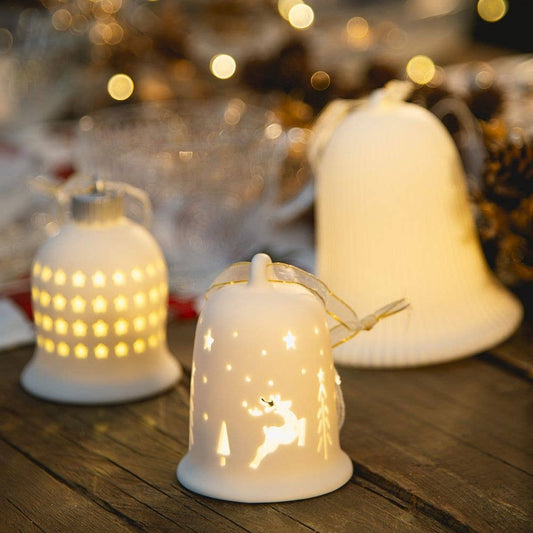 CLOCHETTE LED RAYURES PETITE H.10CM