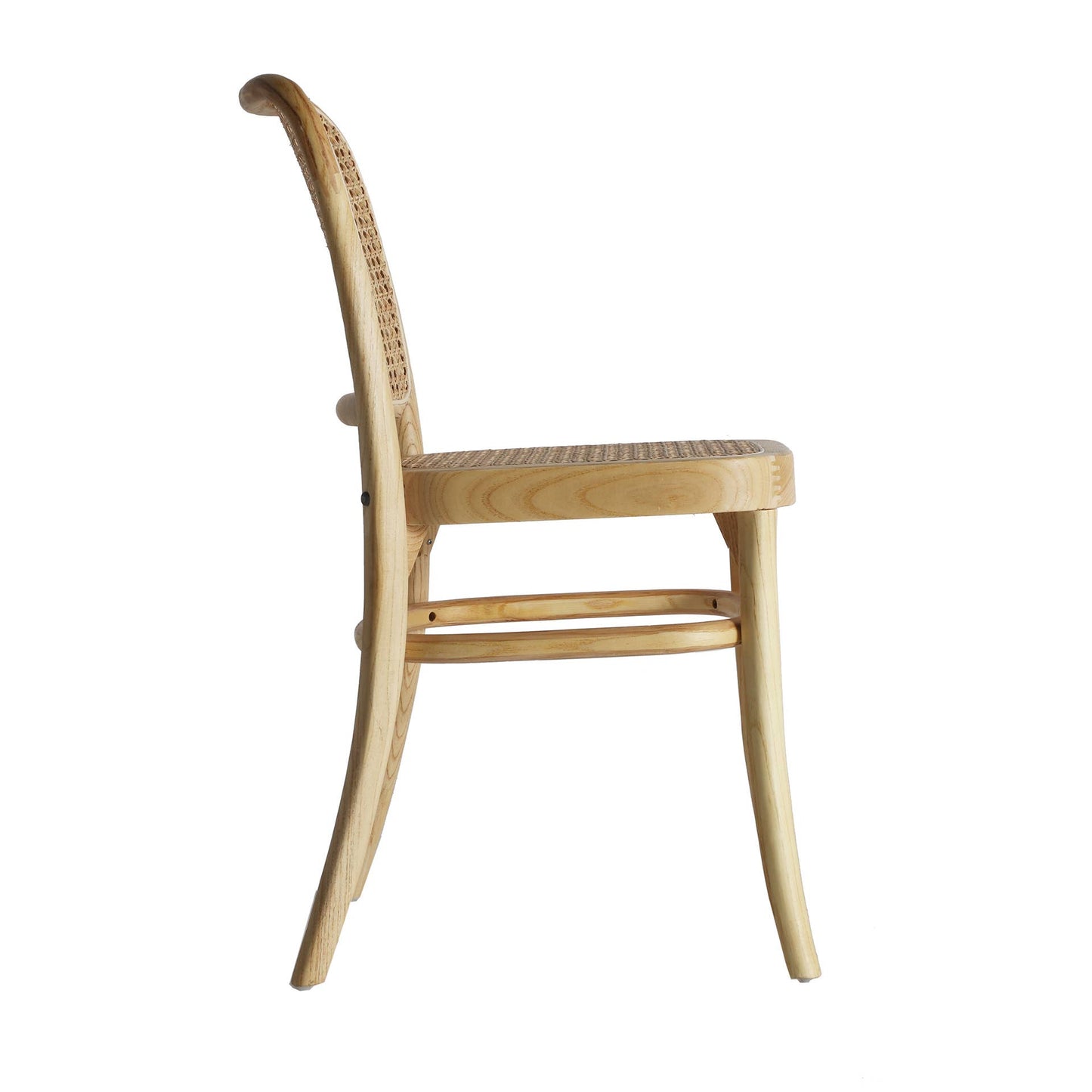 Chaise Kleive, bois d'orme, naturel, 45x52x81cm