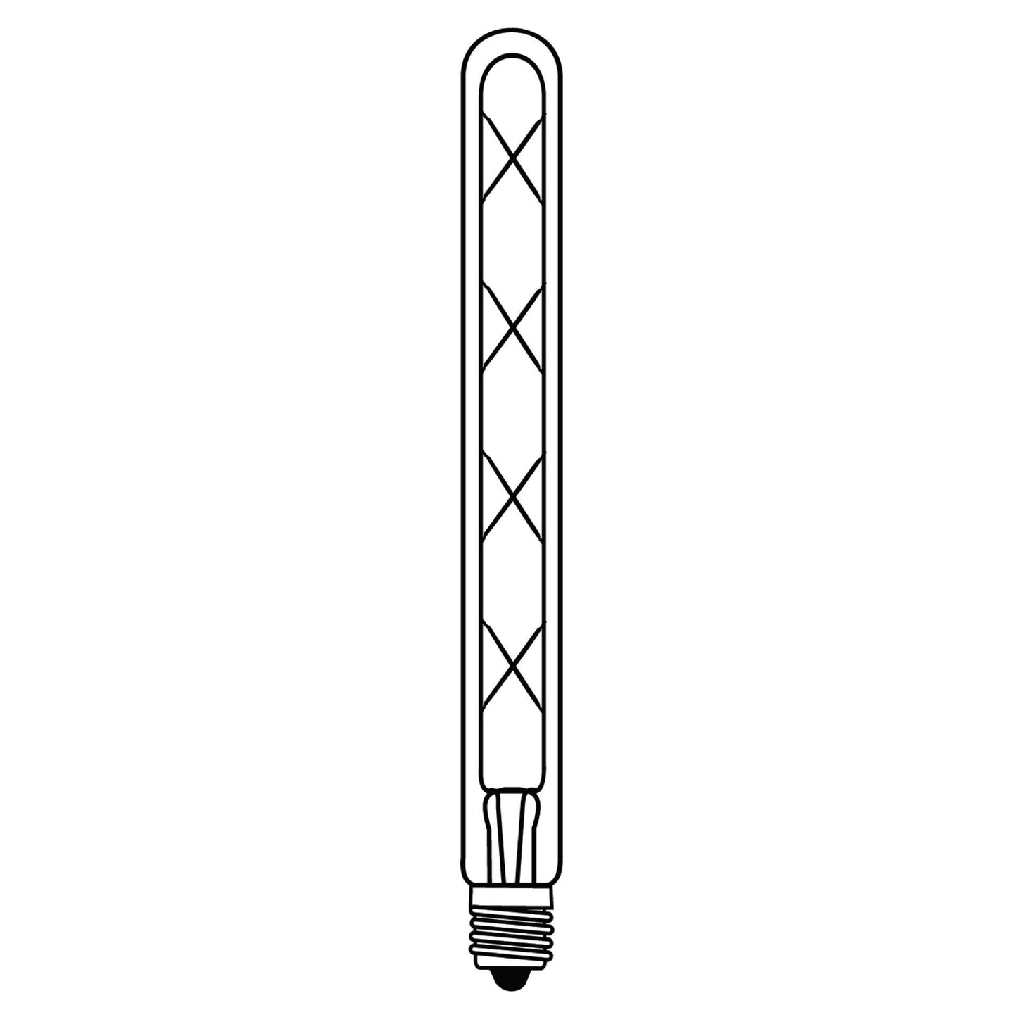 Ampoule LED Tube 8W E27 ambre D3 H30cm dimmable