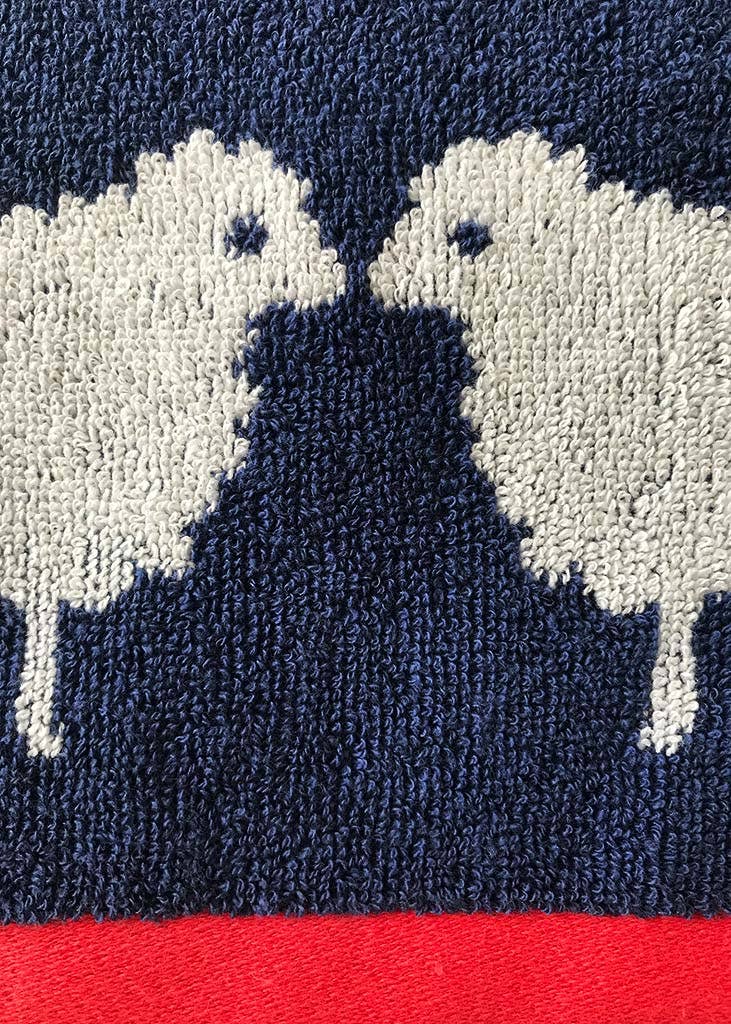 Serviettes en coton biologique Kissing Sheep