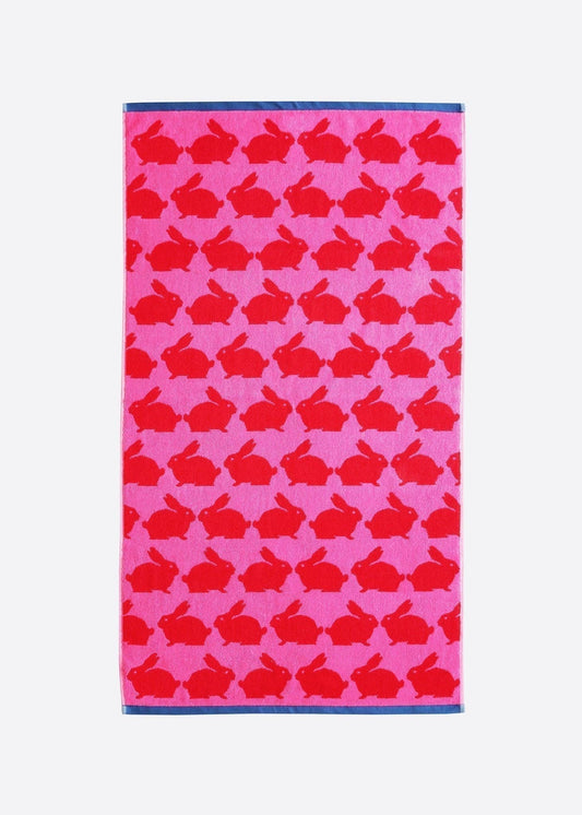 Serviettes en coton biologique Kissing Rabbits