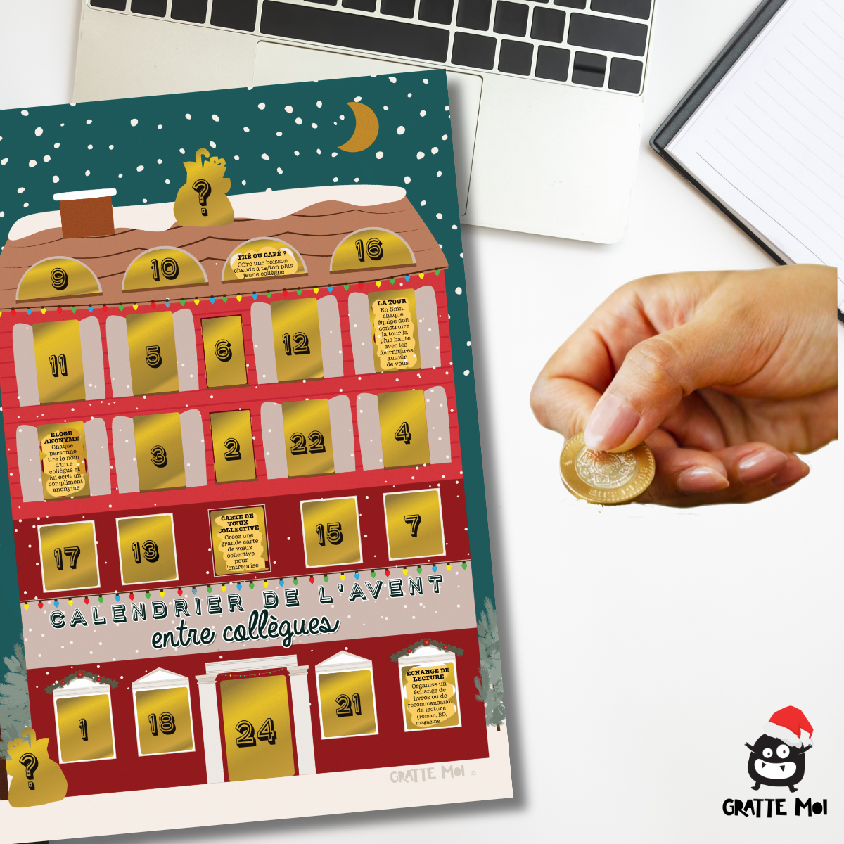 Entre collègues - Calendrier de l'Avent - Attendre Noel