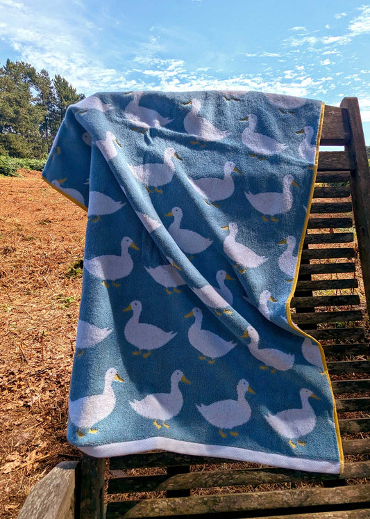 Serviettes en coton biologique Waddling Ducks