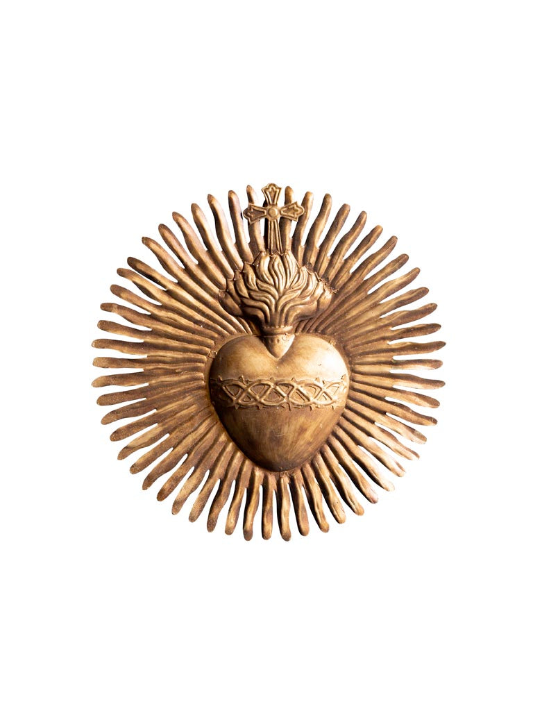 Ex Voto en fer soleil doré