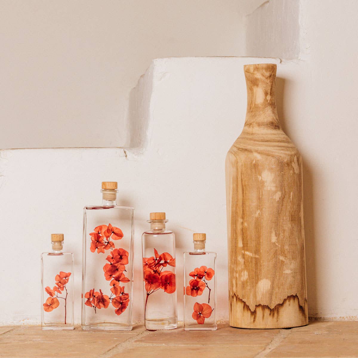 L'Herbarium Hortensia rouge Passion éternel