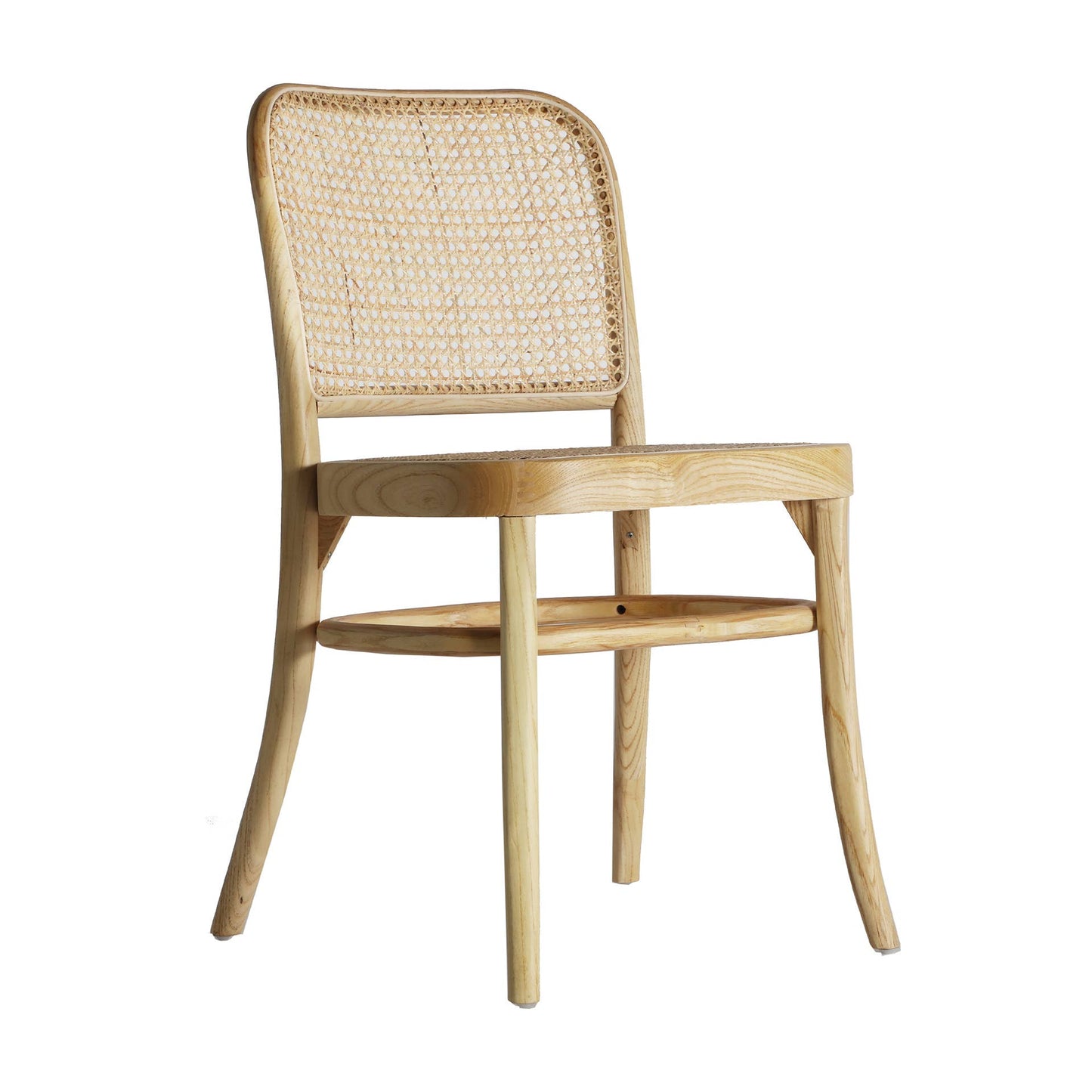 Chaise Kleive, bois d'orme, naturel, 45x52x81cm