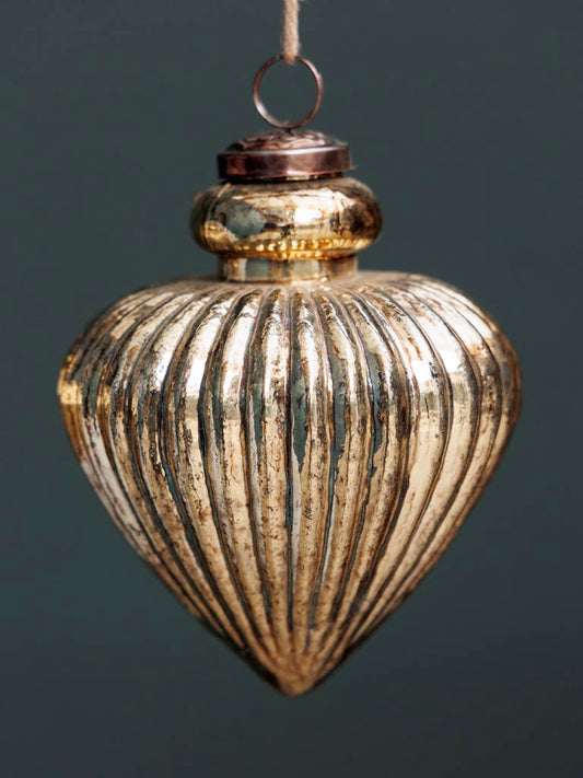 Lot de 2 grandes boules dorées