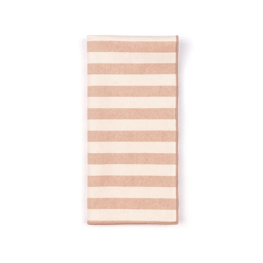 Serviette en coton rayée
