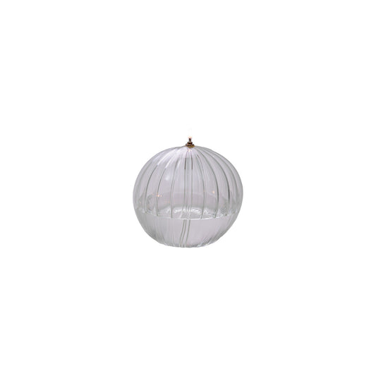 Lampe à huile sphère striée