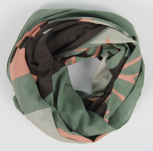 Foulard Coton Bio Luna terracotta
