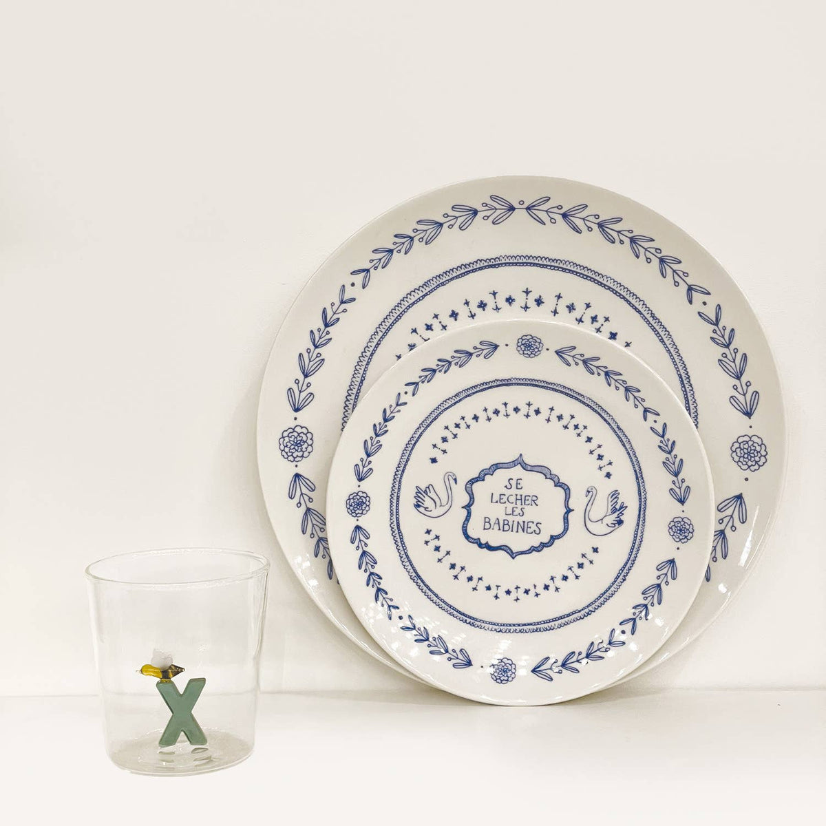Set de 4 assiettes dessert gourmande D19cm