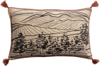 Coussin Brodé Dusko Sienne 40 X 65