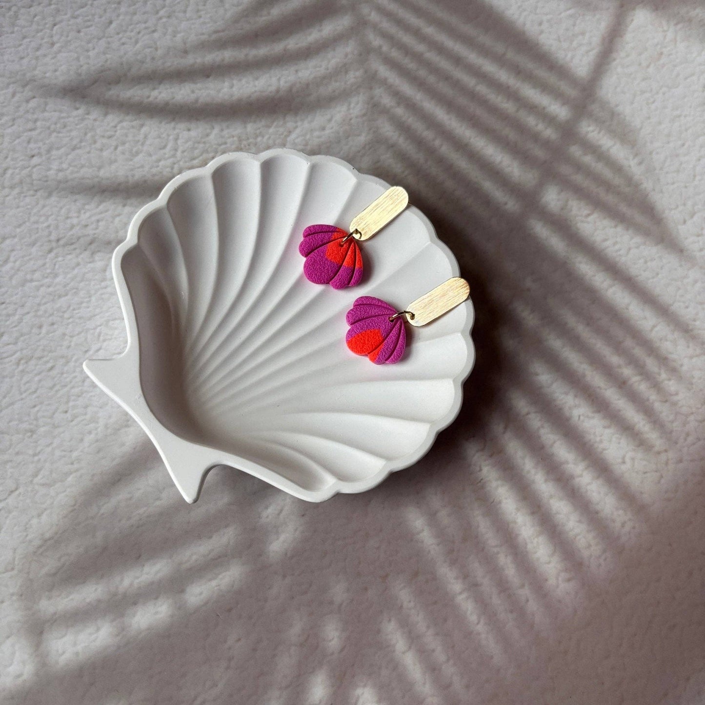 Coucher de soleil à Praiano - Boucles d'oreilles Coquillage Artisanales