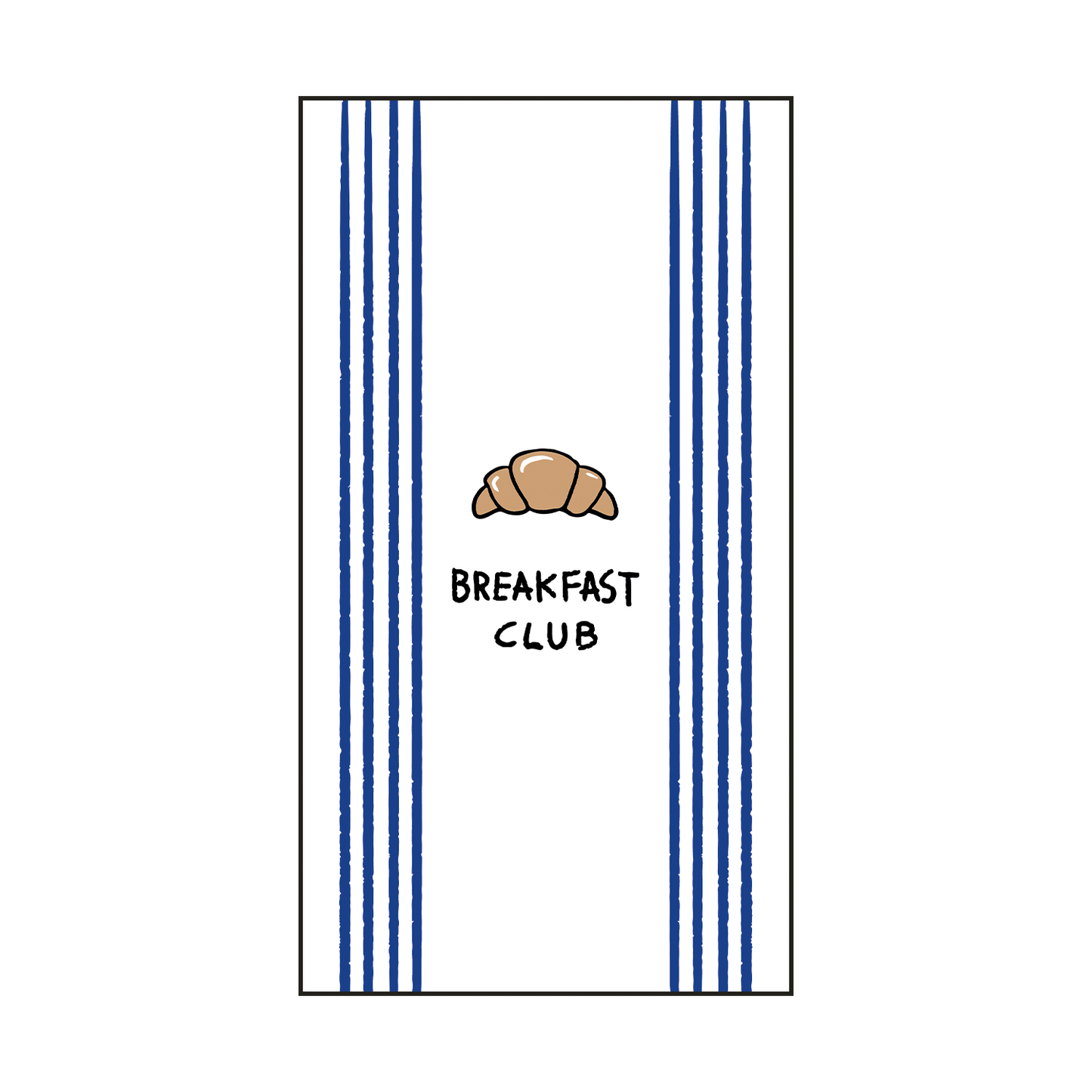 Serviette papier rectangle croissant x15