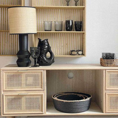 Verre gobelet visage noir