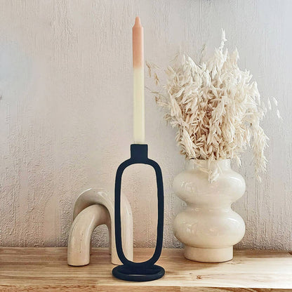 Vase ceramic Double blanc D15 H20,2cm