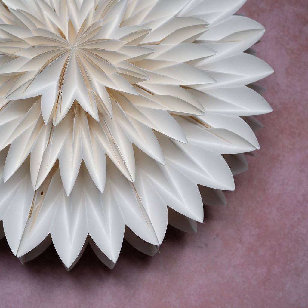 Grande décoration murale en papier astéracées, 70 cm