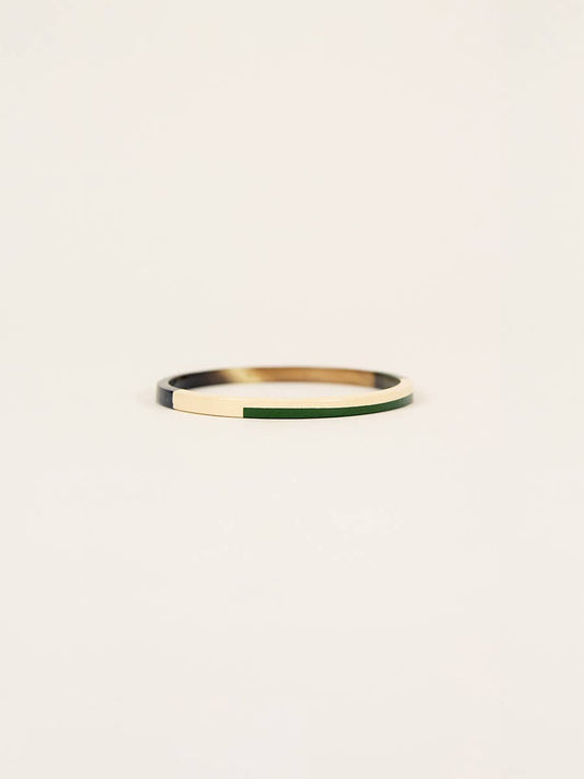 Bracelet Lierre beige et kaki