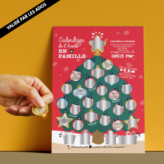 Calendrier de l’Avent défis en famille avant Noël