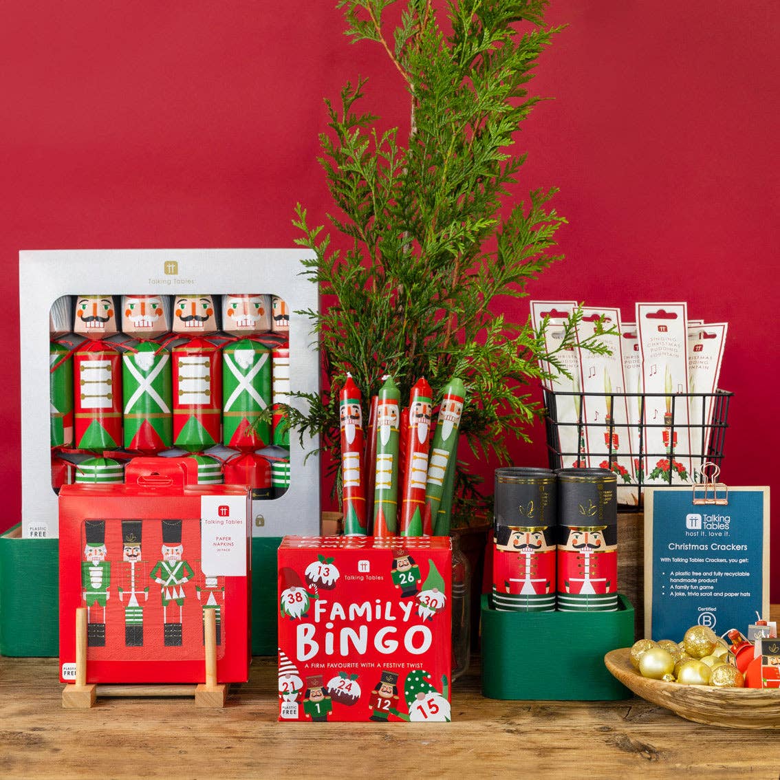 Serviettes en papier Casse-noisette botanique - Pack de 20