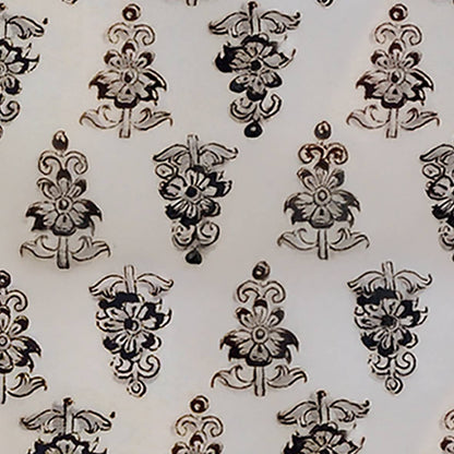 Plateau en métal émaillé Hoya 20x20 cm, bordure dorée