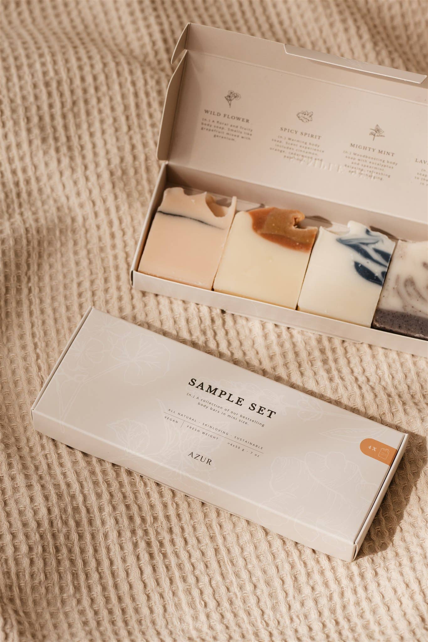 Coffret découverte | 100 % naturel | Coffret cadeau barres de savon corps best-sellers