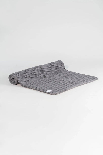 Tapis de bain tricotés à la main 100 % coton – Deux couleurs