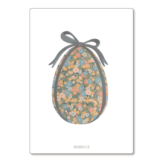 Carte/Card "Oeuf de Pâques"