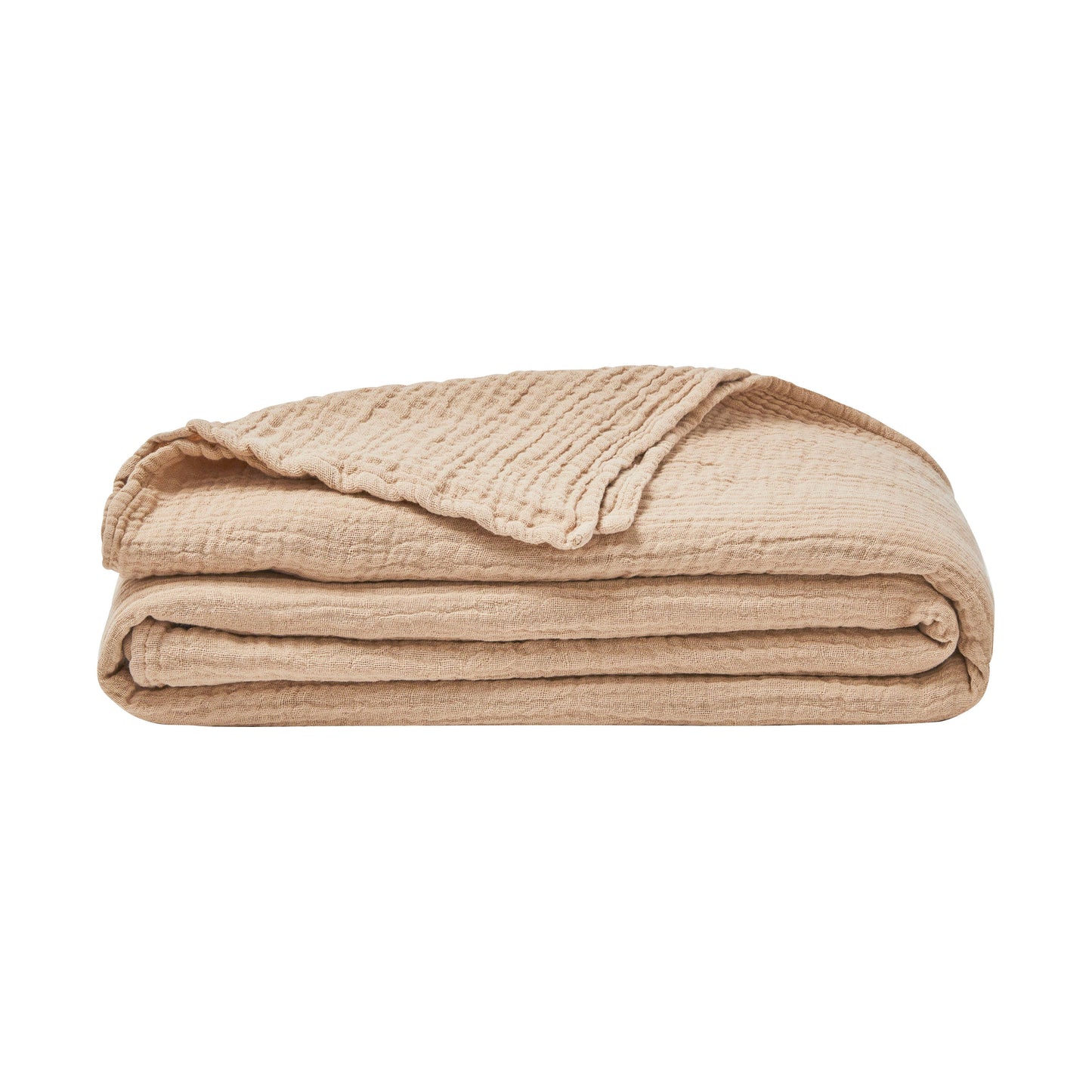 JAZZY Biscuit - Cotton Gauze plaid and bedspread