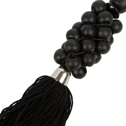 Le Porte-clés Perles De Bois - Noir