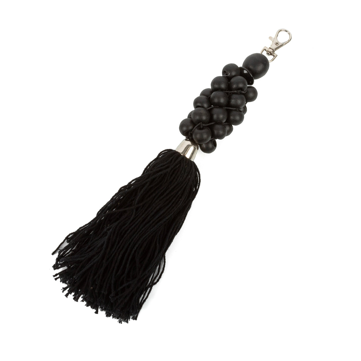 Le Porte-clés Perles De Bois - Noir