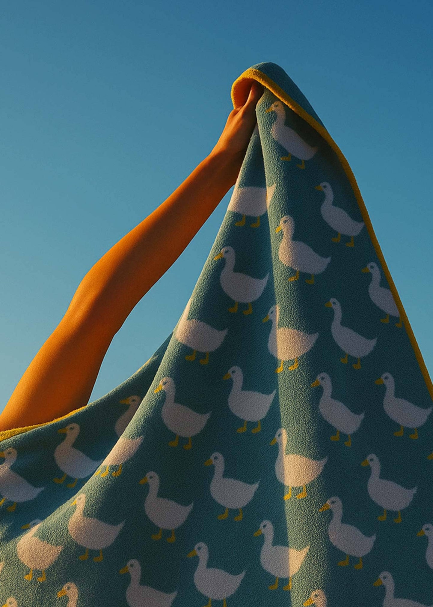 Serviettes en coton biologique Waddling Ducks