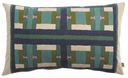 Coussin imprimé Taho Vert de gris 40 x 65