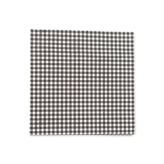 Serviette Papier Vichy Noir X20