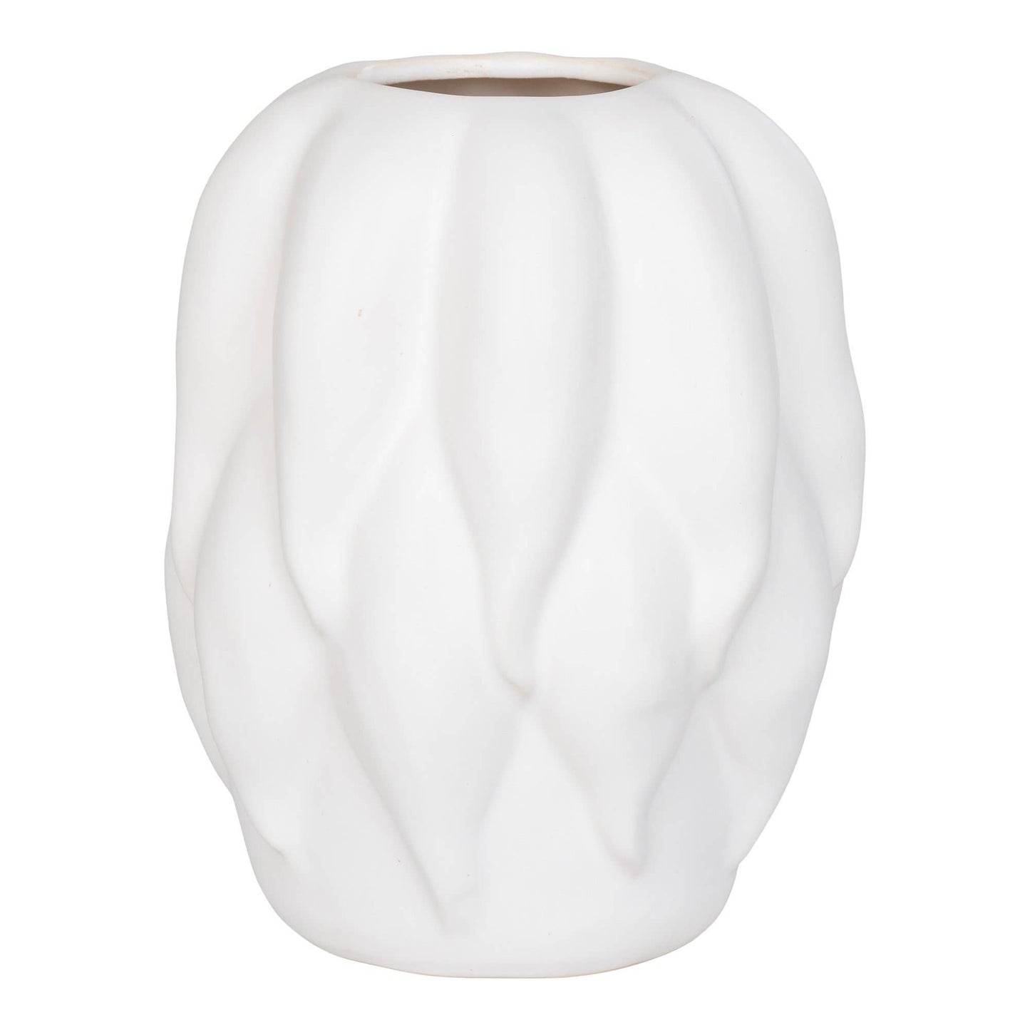 Vase - Vase. Céramique. Beige. 19,5x19,5x26 cm