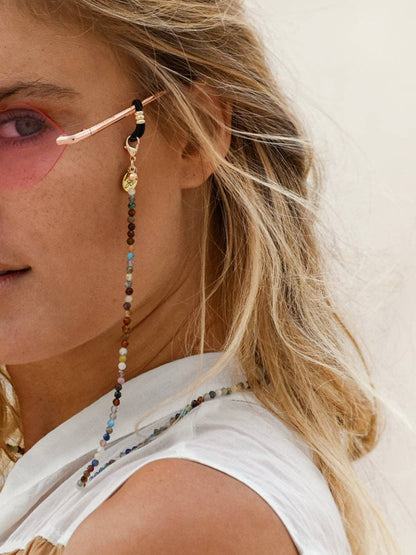 Rosy | Cordons pour lunettes de soleil dorés au style urbain